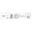 Picture of TS6289 - Temperature Sender - Fiat - Punto (176_) 60 1.2 (176AP, 176AR, 176AQ, 176BB)
