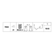Picture of TS6278 - Temperature Sender - Daewoo - Cielo Saloon 1.5, 1.5 16V (19),Nexia 1.5, 1.5 16V (08, 68)