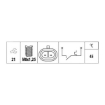 Picture of TS6266 - Temperature Sender - Iveco Daily II/III Van, Daily II Bus, Daily II Platform/Chassis