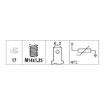 Picture of TS6191 - Temperature Sender - Peugeot 505 (551A) 2.2,2.2 GTI,  504 (A_, M_) 2.3 D (A40, A45)
