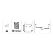 Picture of RS230 - Reverse Light Switch - Volvo S40,S60, S80, V40, V50, V70, V90 