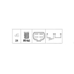 Picture of RS131 - Reverse Light Switch - Mazda 323 1.5, 1.6, 626 1.6, 1.8, 2.0 16V, Mitsubishi Pajero I 2.5 Td