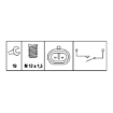 Picture of RS124 - Reverse Light Switch - Alfa-Chev-Citroen-Daewoo-Fiat-Mini-Opel-Peugot-Porsche-Rover-Saab