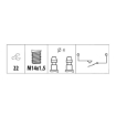 Picture of RS108 - Reverse Light Switch - Toyota Corona 1.7, 2.0, Corolla 1.8D, Cressida 1.8, 2.0, Hi-Lux 1.6