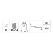 Picture of OP6681 - Oil Pressure Switch - Lancia - Thema (834_) 2000 i.e.Turbo (834CV)