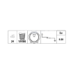 Picture of OP6673 - Oil Pressure Switch - Hyundai - KIA 