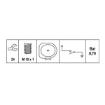 Picture of OP6637 - Oil Pressure Switch - Audi A3, A4, A5, A6 - Mitsubishi Outlander - Volkswagen Golf VI 