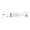 Picture of FS2076 - Fan Switch - Audi - Ford - Land Rover - Mercedes - Opel -Porsche - Volkswagen (Double Fan)
