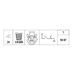 Picture of FS2054 - Fan Switch - Daihatsu Charade 1.0