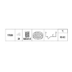 Picture of FS2028 - Fan Switch - Renault Clio 1.2 16V, 1.9D, Kangoo 1.6, 1.9 Dti, Laguna 2.2 Dci