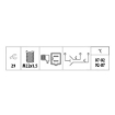 Picture of FS154 - Fan Switch - Fiat Uno (Double Fan)