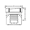 Picture of BM30 - Expansion Tank Cap - 200kPa - Screw On Type Long Neck 30 Lbs - BMW/Land Rover/Rolls-Royce