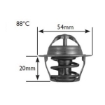 Picture of 5488S - Thermostat - 88 Deg C - Ford Transit/Cortina/Escort/Fiesta