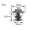 Picture of 5462 - Thermostat - 91 Deg C - Renault/Volvo
