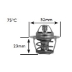 Picture of 5275B - Thermostat - 82 Deg C - Chevrolet Spark 1.0/Lite/Daewoo Matiz/Hatchback/Hyundai Atos 1.1