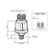 Picture of 360-081-032-014C - Pressure Sender - 0 to 10 Bar - Insulated Contact - 1/8"x27 NPTF
