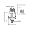 Picture of 360-081-032-001C - Pressure Sender - 0 5 Bar - Insulated Contact - 1/8"X27 NPTF