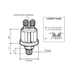 Picture of 360-081-030-112C - Pressure Sender Switch - 0 to 10 Bar - With Warning Contact - M10X1