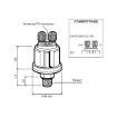 Picture of 360-081-030-052C - Pressure Sender Switch - 0 to 10 Bar - Warning Contact 0.5 Bar - 1/8"X27 NPTF