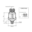 Picture of 360-081-030-049C - Pressure Sender Switch - 0 to 5 Bar - With Warning Contact - 1/8"x27 NPTF