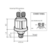 Picture of 360-081-030-032C - Pressure Sender Switch - 0 to 10 Bar - Warning Contact 0.5 Bar - M14X1.5