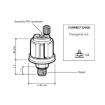 Picture of 360-081-029-059C - Pressure Sender - 0 to 5 Bar - No Warning Contact - M18x1.5