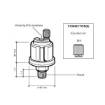 Picture of 360-081-029-004C - Pressure Sender - 0 to 5 Bar - No Warning Contact - 1/8"x27 NPTF