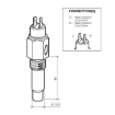 Picture of 323-803-001-011D - Temperature Sender/Switch - +40°C to +120°C - Switch 95°C - 5/8"X18 UNF