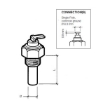 Picture of 323-801-009-001D - Temperature Sender - +50°C to +150°C - Thread 1/8"X27 NPTF