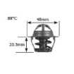 Picture of 3111S - Thermostat - 88 Deg C - Chevrolet Aveo /Daewoo Cielo/Lanos/Nexia/Ford Escort/Sapphire/Sierra