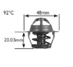 Picture of 3111-92 - Thermostat - 92 Deg C - Chyrsler, Daewoo, Opel