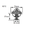 Picture of 2375 - Thermostat - 82 Deg C - Toyota/Daihatsu