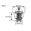 Picture of 2368 - Thermostat - 82 Deg C - Hyundai/Kia/Toyota