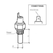 Picture of 232-011-017-017D - Temperature Switch - Switchpoint 85°C ± 3°C - M14X1.5