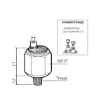 Picture of 230-112-005-006C - Pressure Switch - 0 to 12 Bar - Switchpoint 0.50 ± 0.20 Bar - M10X1 Conical Short