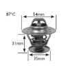 Picture of 2289 - Thermostat - 87 Deg C - Audi/Ford/Opel/Seat/Volvo/Volkswagen