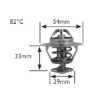 Picture of 2254 - Thermostat - 82 Deg C - Nissan Laurel/Hardbody/Patrol/Peugeot 505/Lancia Thema/Jaguar/SAAB