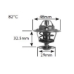 Picture of 1367B - Thermostat - 82 Deg C - Hyundai/Kia/Nissan/Toyota