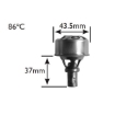 Picture of 1274 - Thermostat - 86 Deg C - Renault 11/16/9