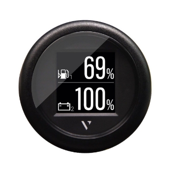 Picture of B00043501 - Viewline Flex Instrument - 52mm 12/24V 1.4" Colour Display with Black Round Bezel