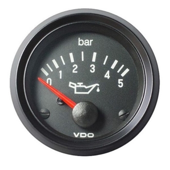 Picture of 350-010-014K - Pressure Gauge - Cockpit Vision 52mm 500 Kpa Oil Pressure 12V