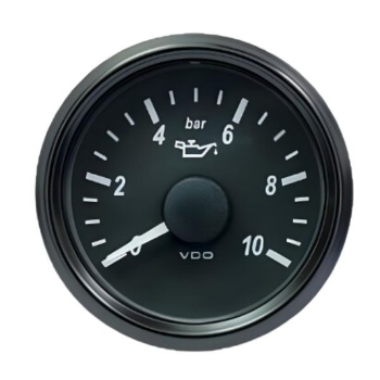 Picture of A2C3833170001 - Pressure Gauge - SingleViu 52mm 10 Bar Oil Pressure 12V/24V - (Gauge only)