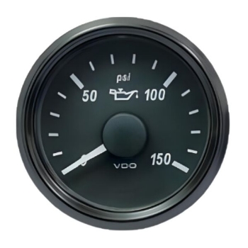 Picture of A2C3833300030 - Pressure Gauge - SingleViu 52mm 150 Psi Oil Pressure 12V/24V