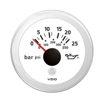 Picture of A2C59514206 - Pressure Gauge - Viewline 52mm 25 Bar Oil Pressure 12V/24V