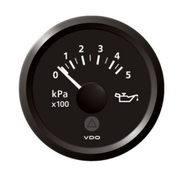 Picture of A2C59514127 - Pressure Gauge - Viewline 52mm 500 Kpa Oil Pressure 12V/24V