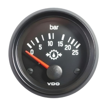 Picture of 350-030-005C - Pressure Gauge - Cockpit International 52mm 25 Bar Transmission Pressure 12V