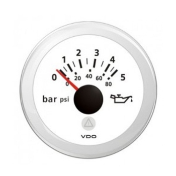 Picture of A2C59514211 - Pressure Gauge - Viewline 52mm 5 Bar Oil Pressure 12V/24V