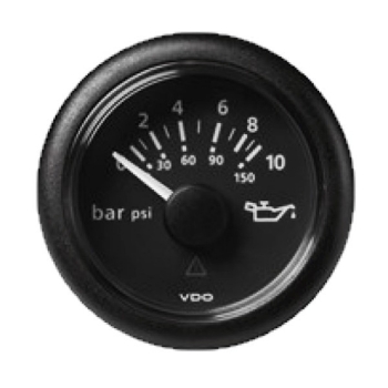 Picture of A2C59514111 - Pressure Gauge - Viewline 52mm 10 Bar Oil Pressure 12V/24V