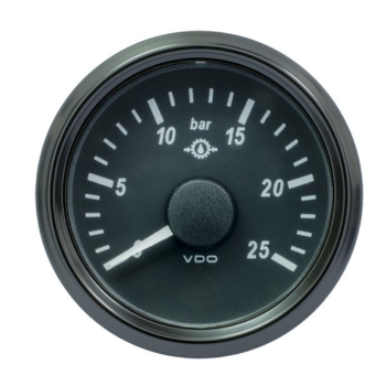 Picture of A2C3833460030 - Pressure Gauge - SingleViu 52mm 25 Bar Transmission Pressure 12/24V