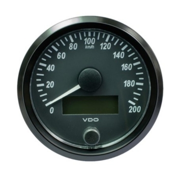 Picture of A2C3832940030 - Speedometer - SingleViu 80mm 200 KM/h 12V/24V